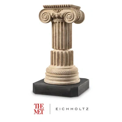 Eichholtz The Met X  Handmade Geometric & Shapes Figurine/sculpture In Black,beige