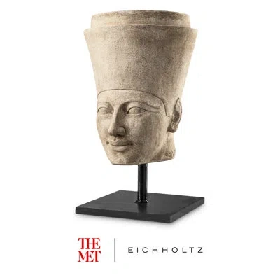 Eichholtz The Met X  Handmade People Bust In Sandstone/black In Sandstone,black