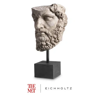Eichholtz The Met X  Handmade People Bust In Marble,black