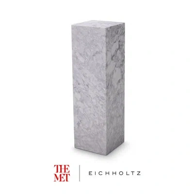 Eichholtz The Met X  Plant Stand In White/gray In White,gray