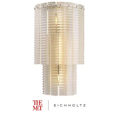 Eichholtz The Met X  Solid Brass Flush Mounted Sconce In Clear