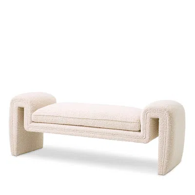 Eichholtz Tondo Bench In Boucle Cream