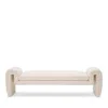 Eichholtz Tondo Bench In Boucle Cream