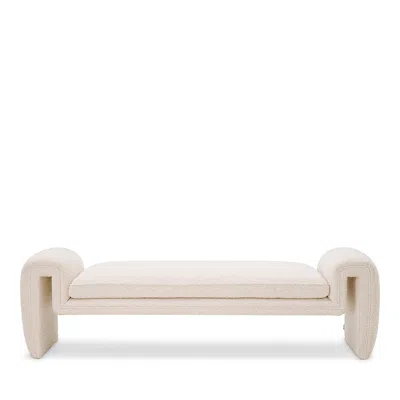 Eichholtz Tondo Bench In Boucle Cream