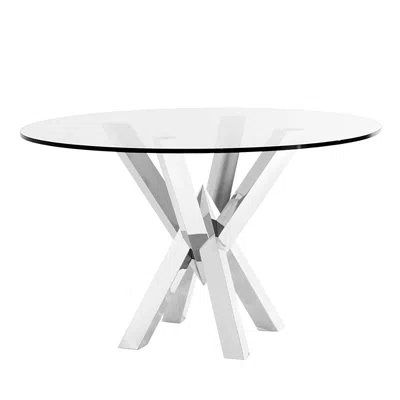 Eichholtz Triumph Dining Table In Silver