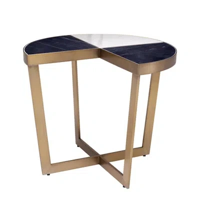 Eichholtz Turino Cross Legs End Table In Black;white