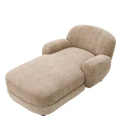 Eichholtz Udine Upholstered Chaise Lounge In Lyssa Sand