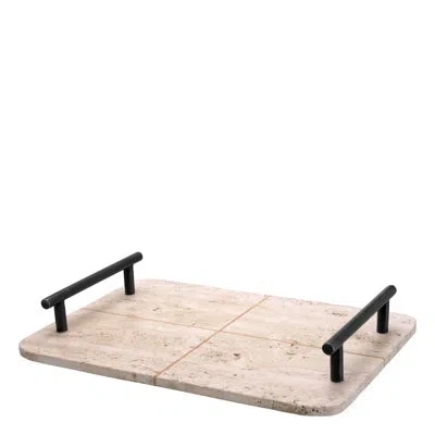 Eichholtz Ugo Tray In Beige,bronze