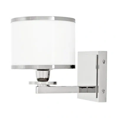 Eichholtz Van Cleeff 1-light Armed Sconce In Nickel;mirrored