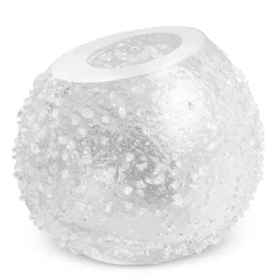 Eichholtz Vase Opulent Clear Glass In White
