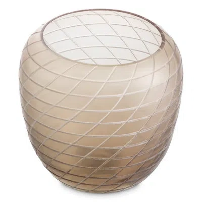 Eichholtz Vase Tarano Matte Sand Color Glass In Neutral