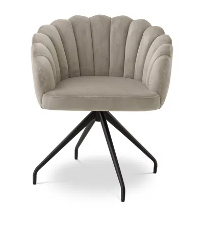 Eichholtz Velvet Luzern Dining Chair In Gray