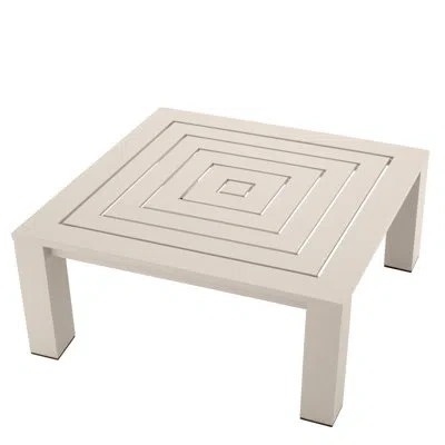 Eichholtz Vistamar Aluminum Coffee Table In Sand
