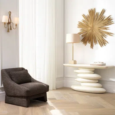 Eichholtz Wall Object Sunburst Antique Gold Finish In Brown