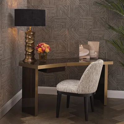 Eichholtz Xenon Desk In Smoked Eucalyptus