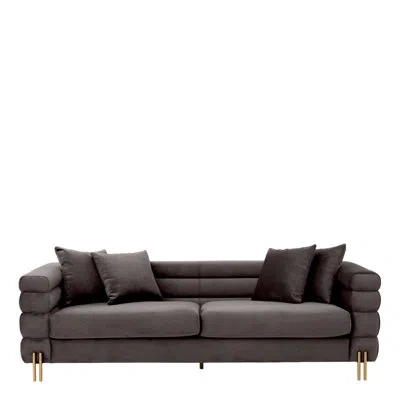 Eichholtz York 90.55'' Tuxedo Arm Sofa In Savona Gray