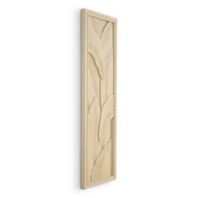 Eichholtz Zanzibar Concrete Plants & Flowers Wall Decor In Brown