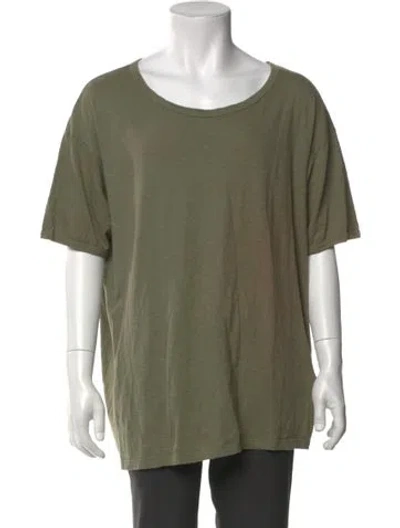 Pre-owned Eidos Crew Neck Short Sleeve T-shirt In Green