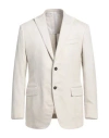 Eidos Man Blazer Light Grey Size 42 Wool, Cotton, Elastane In Grey