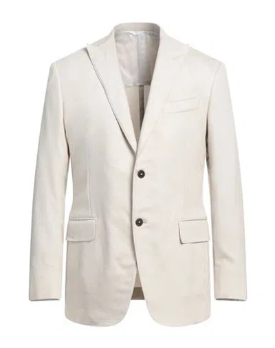 Eidos Man Blazer Light Grey Size 42 Wool, Cotton, Elastane