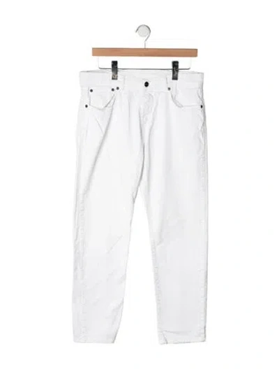 Pre-owned Eidos Straight-leg Jeans In White