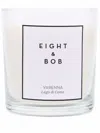 Eight & Bob Varenna Wax Candle And Holder In White