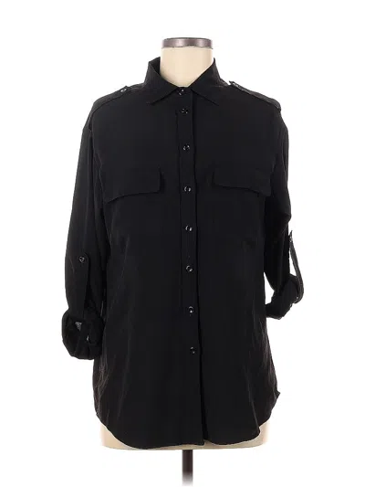 Pre-owned Eight Sixty 3/4 Sleeve Blouse In Black