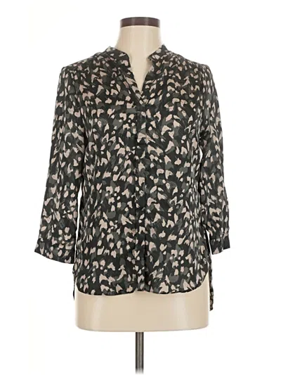 Pre-owned Eight Sixty 3/4 Sleeve Blouse In Black