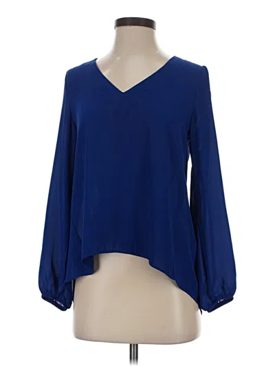 Pre-owned Eight Sixty 3/4 Sleeve Blouse In Blue