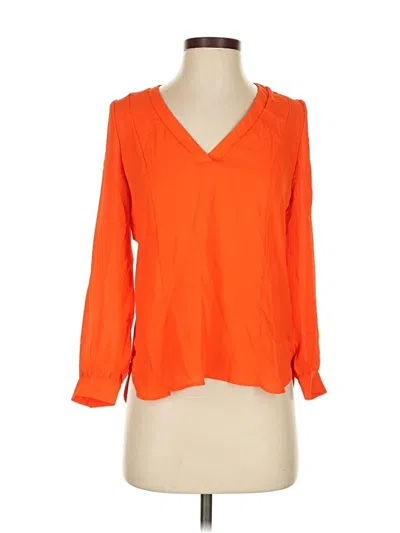 Pre-owned Eight Sixty 3/4 Sleeve Blouse In Orange