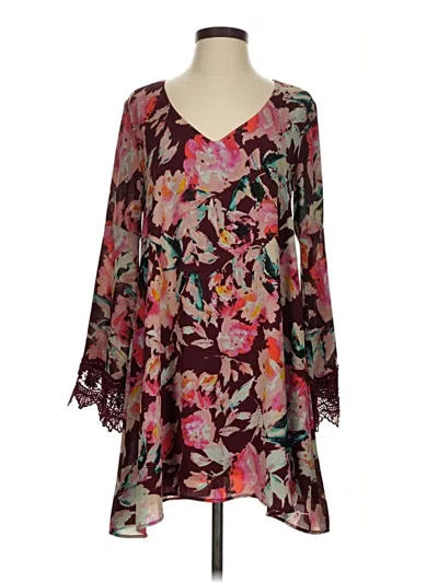 Pre-owned Eight Sixty Casual Dress In Burgundy