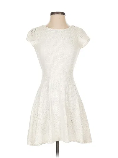 Pre-owned Eight Sixty Casual Dress In White