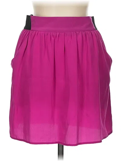 Pre-owned Eight Sixty Silk Skirt In Pink