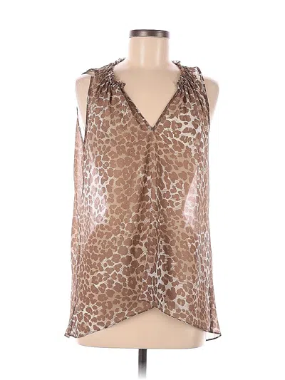 Pre-owned Eight Sixty Sleeveless Blouse In Brown