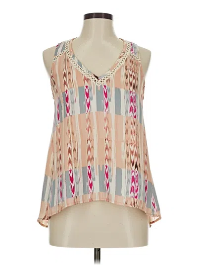 Pre-owned Eight Sixty Sleeveless Blouse In Brown