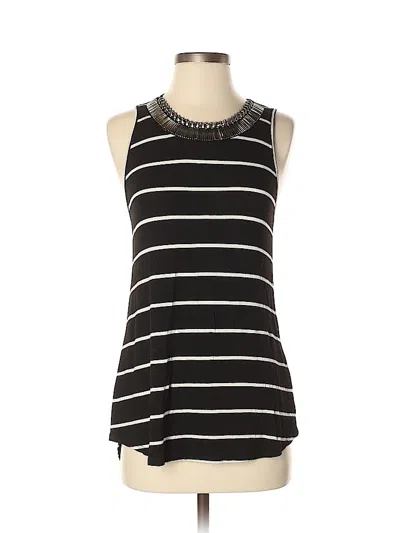 Pre-owned Eight Sixty Sleeveless Top Black Halter Neckline Tops