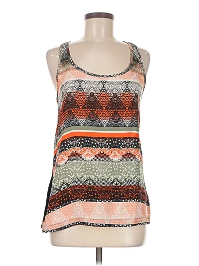 Pre-owned Eight Sixty Tank Top Orange Halter Neckline Tops