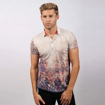 Eight X Abstract Patterns Polo Shirt In Multi In Neutral