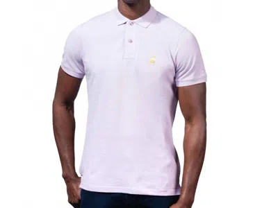 Eight X Adrián Frog Gold Edition Polo In Lilac In White