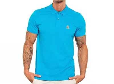 Eight X Cannes Frog Slim Fit Polo In Blue