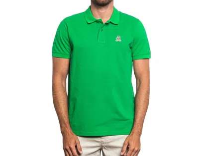 Eight X Cannes Frog Slim Fit Polo In Green