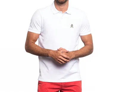 Eight X Cannes Frog Slim Fit Polo In White