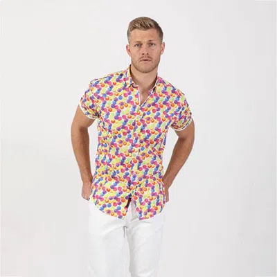 Eight X Colorful Globes Short Sleeve Shirt In Multi