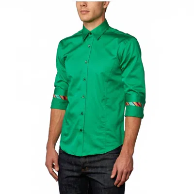 Eight X Colorful Trim Shirt In Green
