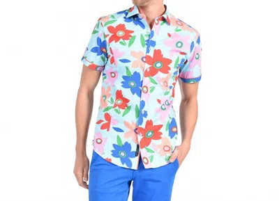 Eight X Coral Pop Art Short Sleeve Shirt In Multi