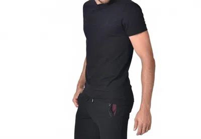 Eight X Crew Neck With Silicone Logo T-shirt In Black