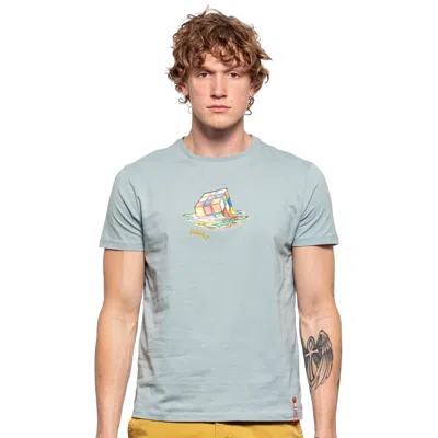 Eight X Cubed Graphic T-shirt In Sage Green