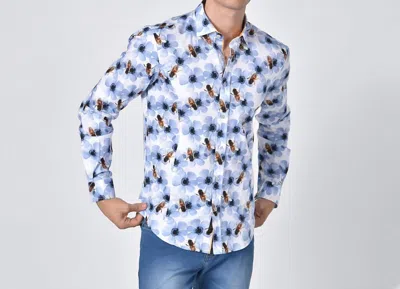 Eight X Daisies And Bees Button Down Shirt In White In Multi