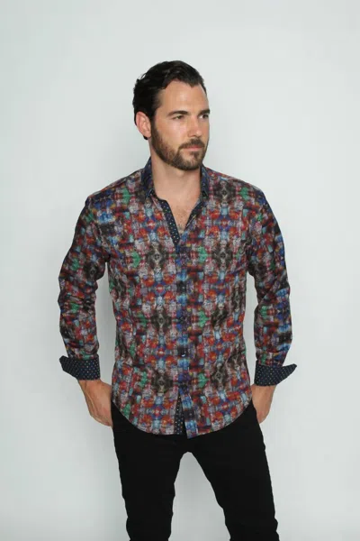 Eight X Dark Paisley Button Down Shirt In Multi