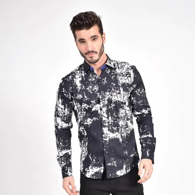 Eight X Deep Static Button Down Shirt In Black